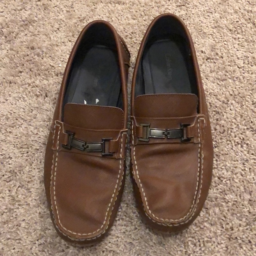 Men’s leather slip ons size 13
